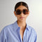 RETRO SQUARE DARK TORT BROWN MONO POLARISED
