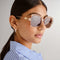 RETRO SQUARE BLUSH BROWN MONO POLARISED