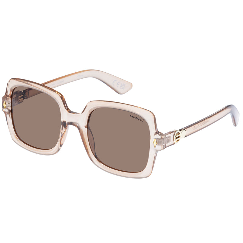RETRO SQUARE BLUSH BROWN MONO POLARISED