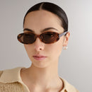 ANTEOJOS DE SOL SLIMFIT OVAL DARK TORT/BROWN MONO POLARISED