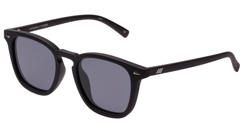 NO BIGGIE BLACK RUBBER - SMOKE MONO POLARIZED