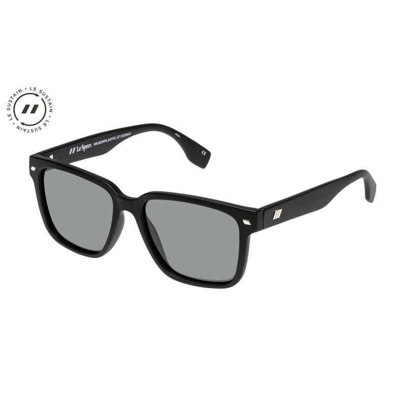 MR BOMPLASTIC MATTE BLACK - GREEN MONO POLARIZED