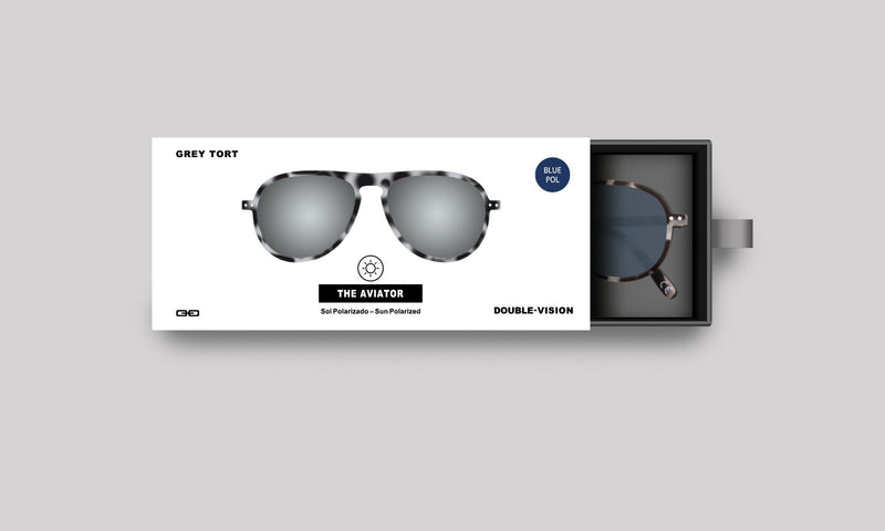 THE AVIATOR GRIS TORT/AZUL POL